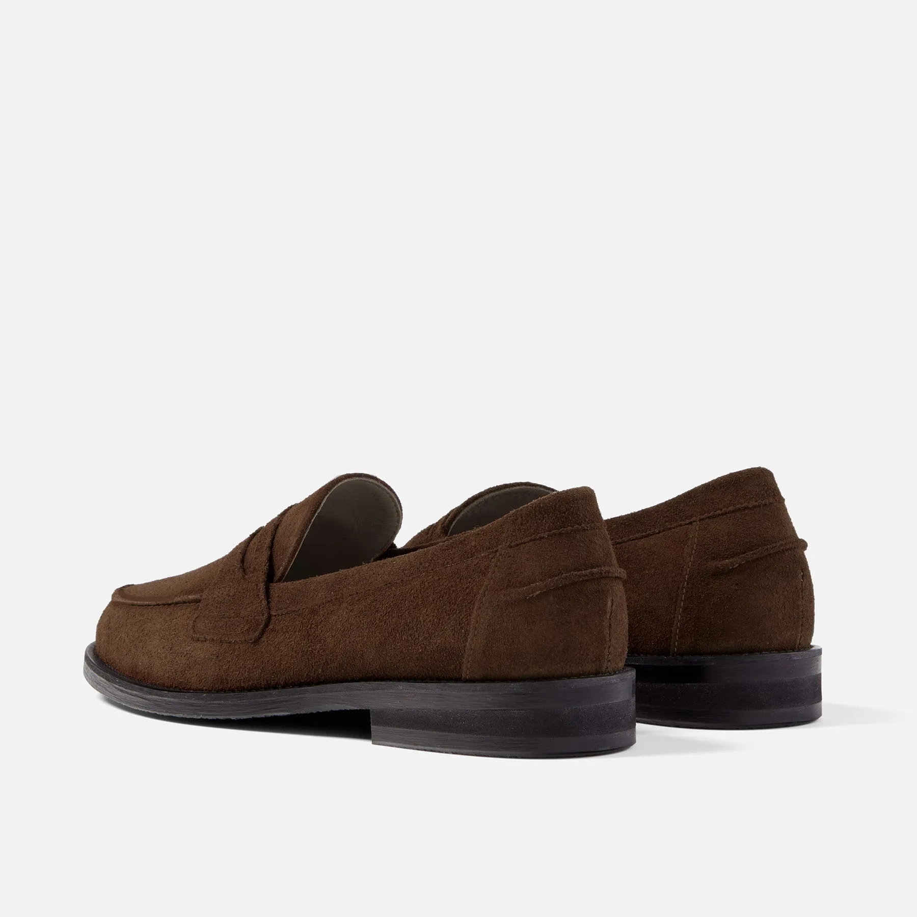 Wilde Brown Suede Penny Loafer - Men's Airy Design