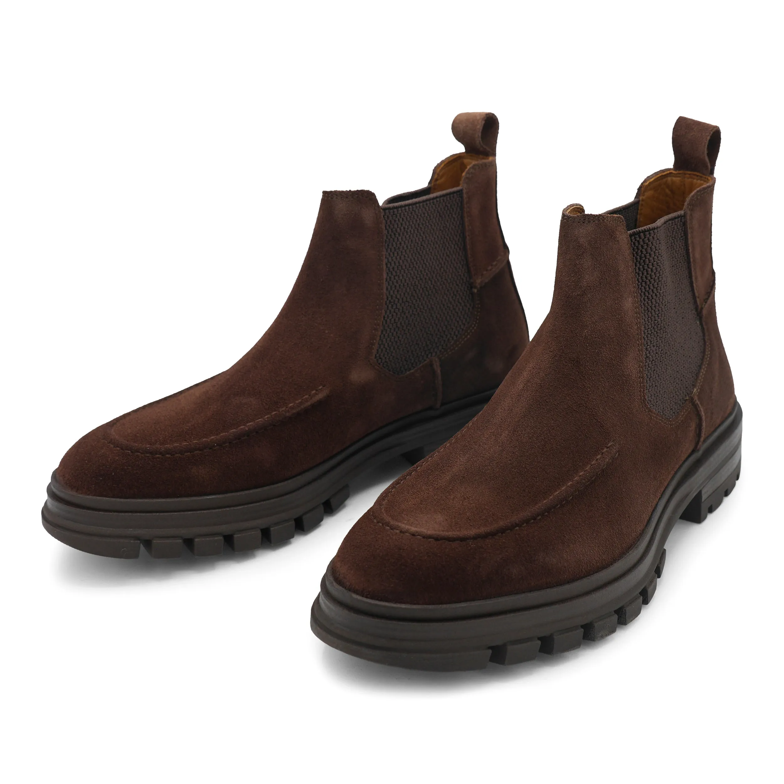 Quick Slip-On 6658 - Brown Suede Chelsea Boot