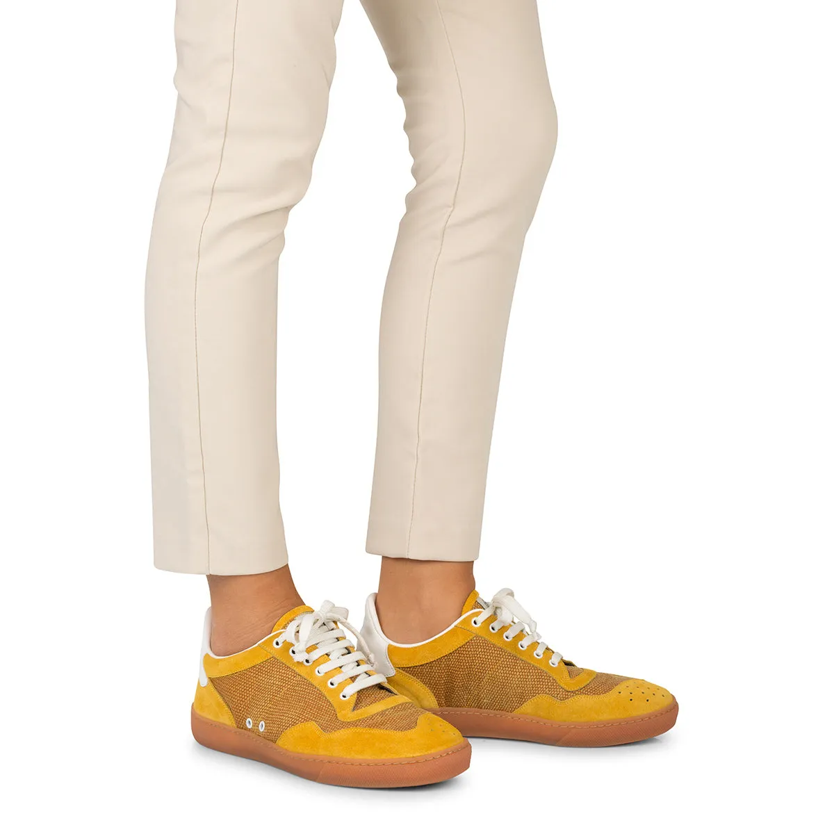 SPORT 84052<br> Leather and fabric sneakers Skate Step Ready