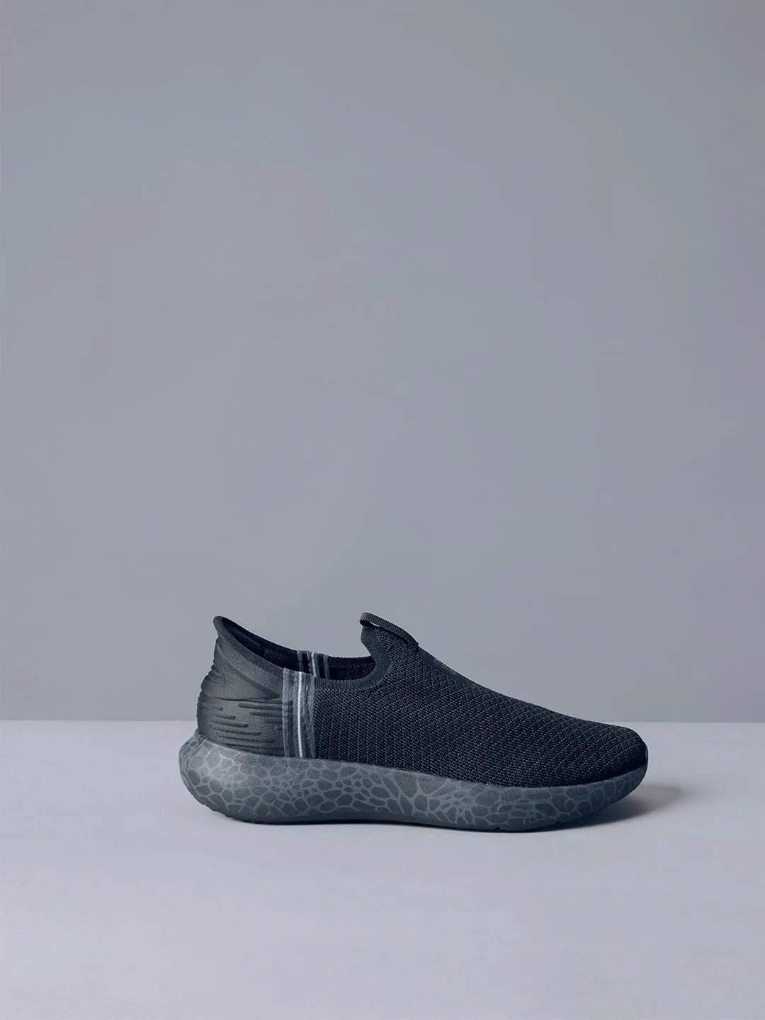 Fila MEN BLACK EASE MARBLE Shoes Soft Neutral Lake Step