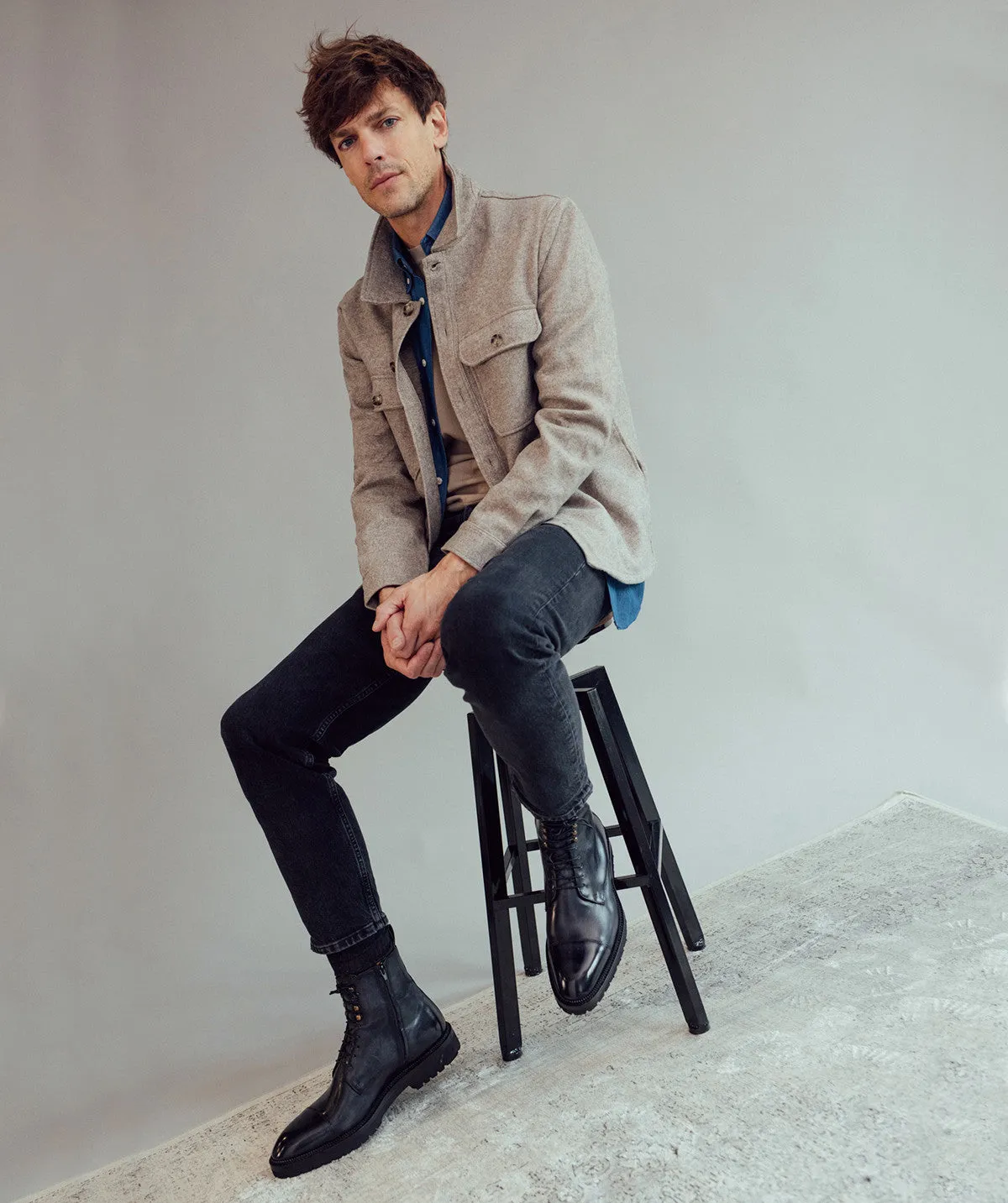 Bottines ALESSANDRO Gris Patin?? Outdoor Fun Sport Active