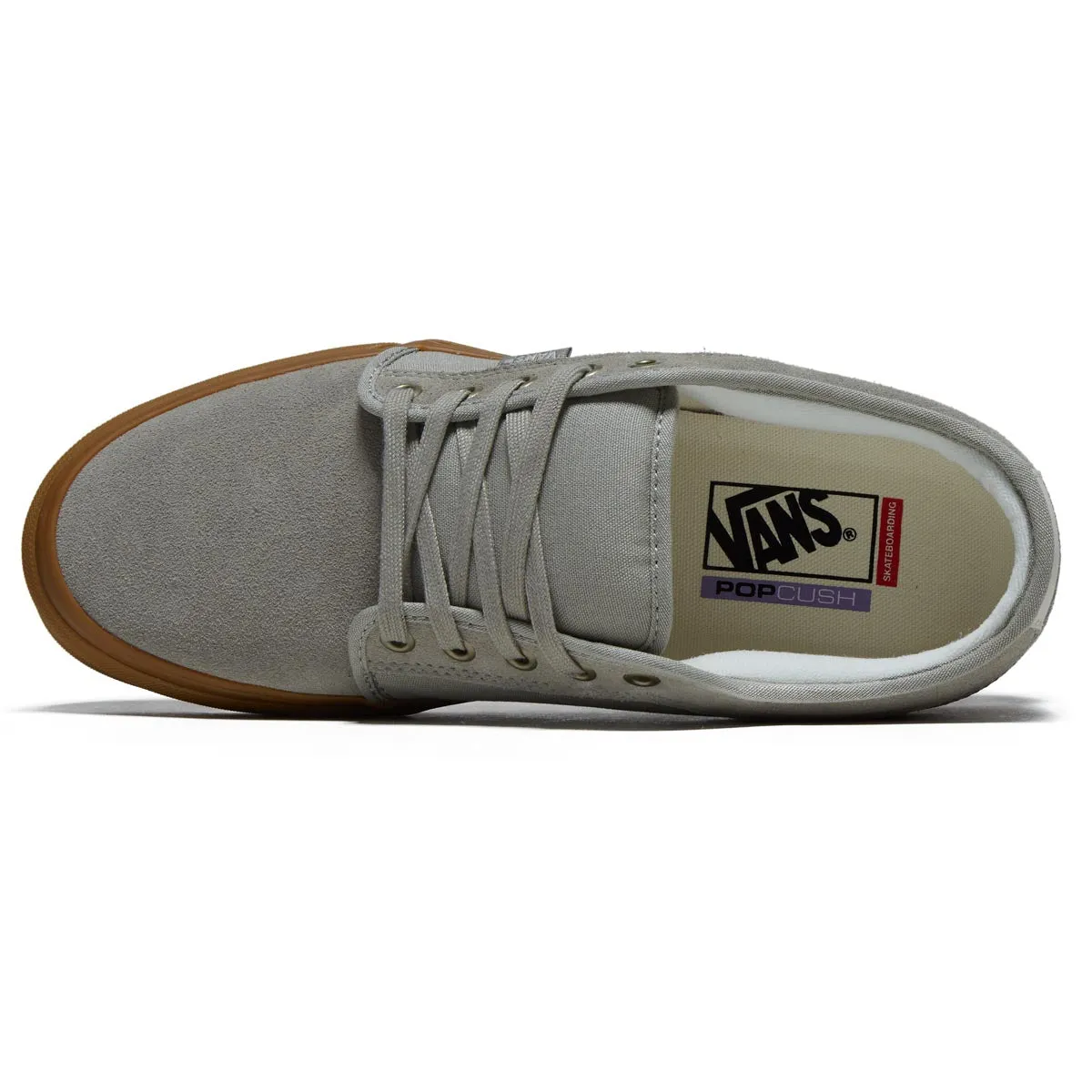 Durable outsole Stretchable Material Vans Skate Chukka Low Shoes - Sea Fog/Gum