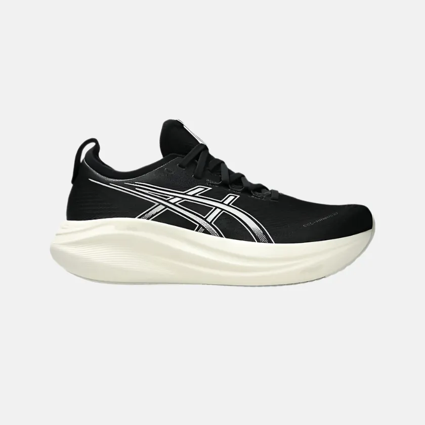 Asics Gel-Nimbus 27 Men's Running Shoes -Black/Lake Grey Award - winning