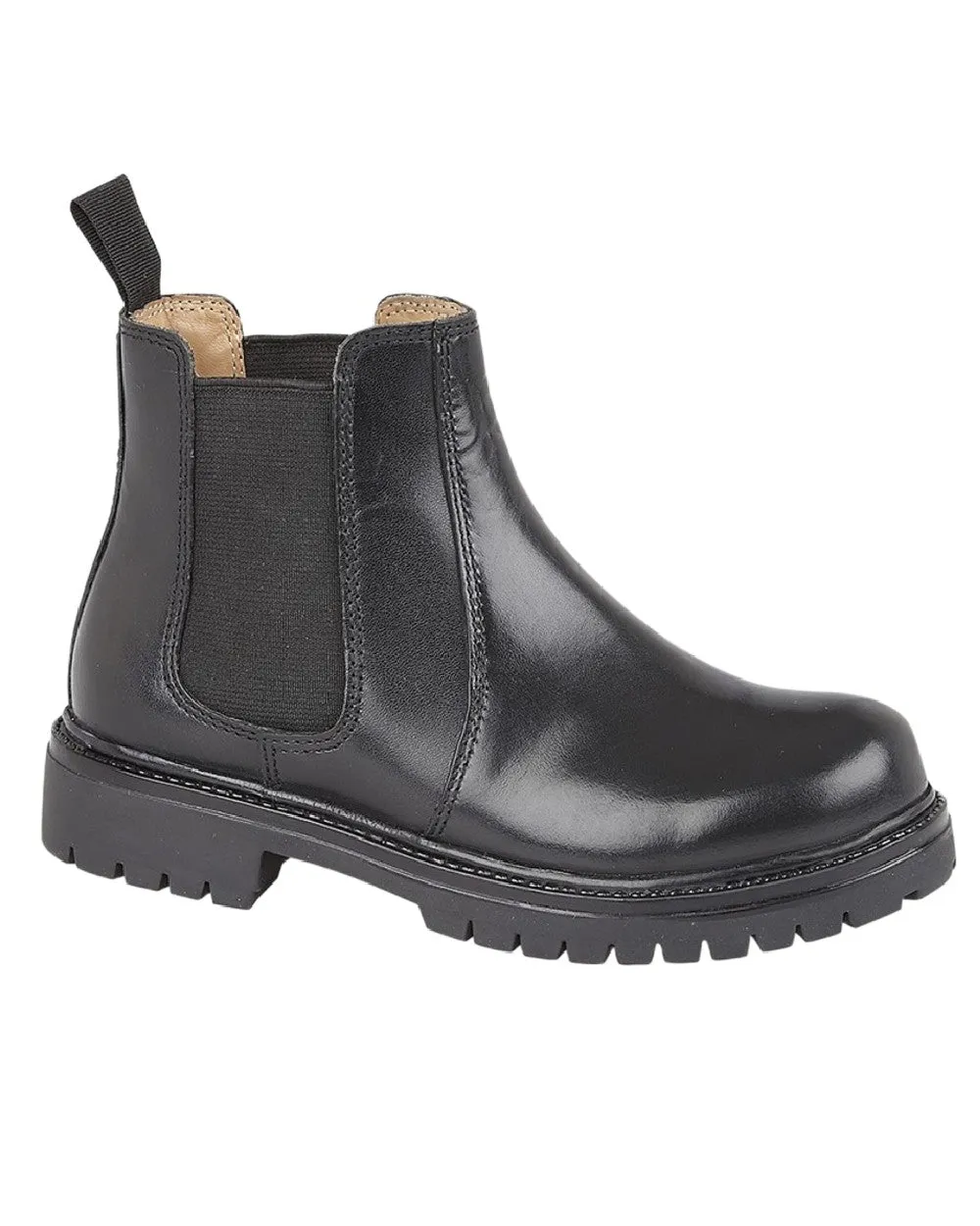 Roamers Childrens Black Twin Gusset Ankle Boots Seasonal Favorite Travel Wear