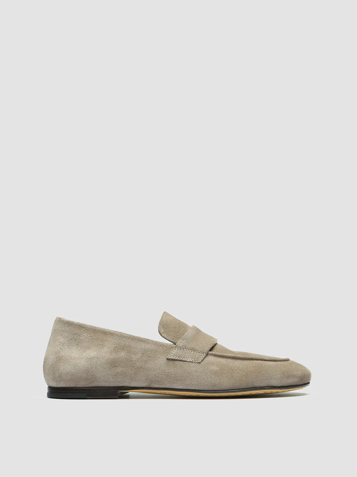 BLAIR 001 - Taupe Suede Loafers Trendy Shoes