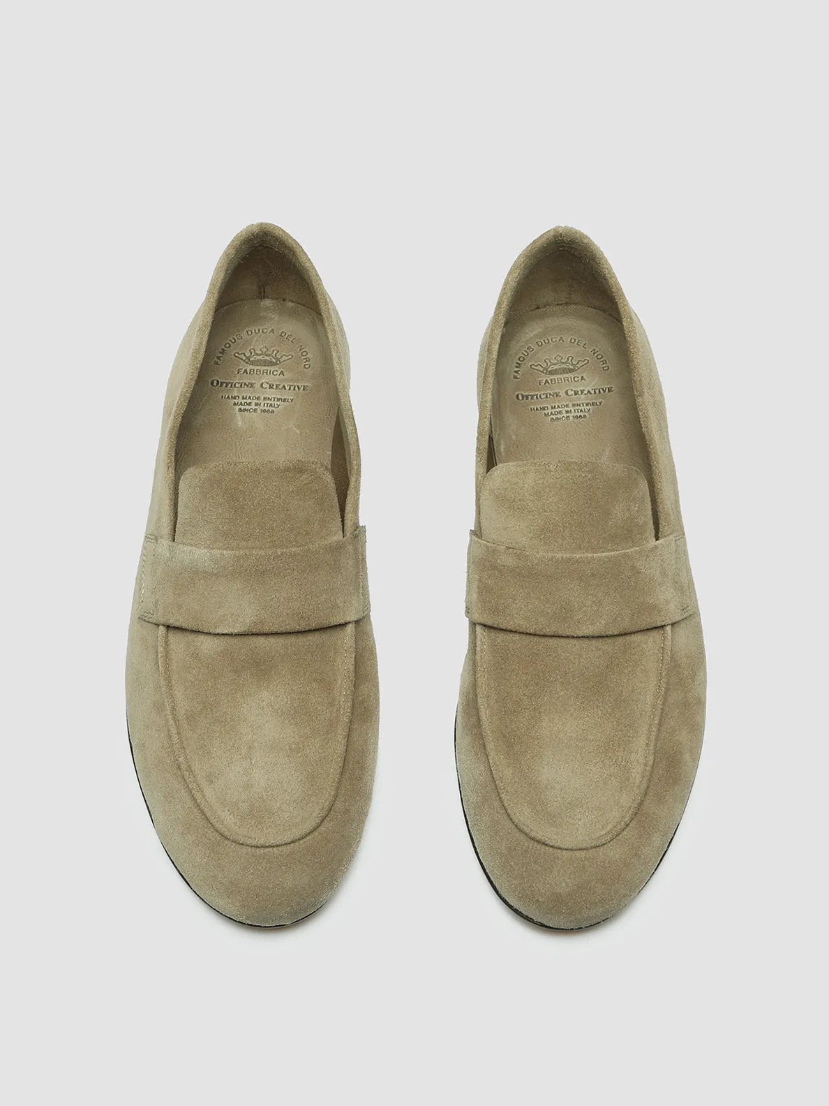 Modern Fashion Trend BLAIR 001 - Taupe Suede Loafers