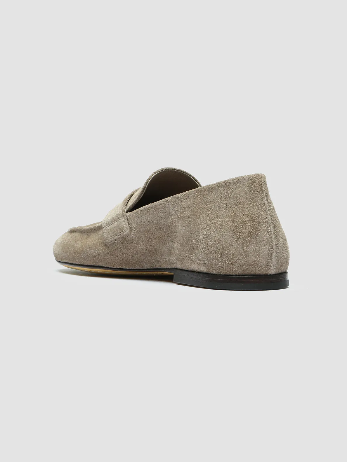 BLAIR 001 - Taupe Suede Loafers Shopping Day Heel Soft