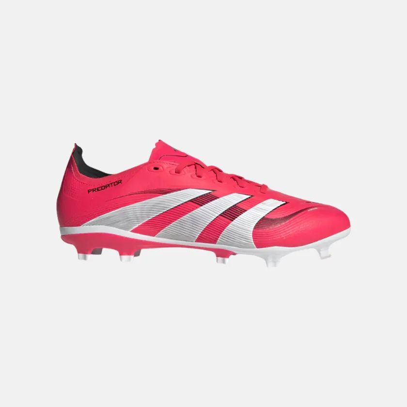 Adidas Predator League Firm Multi-Ground Cleats Unisex Football Shoes - Lucid Red/Cloud White/Core Black Training Intensity