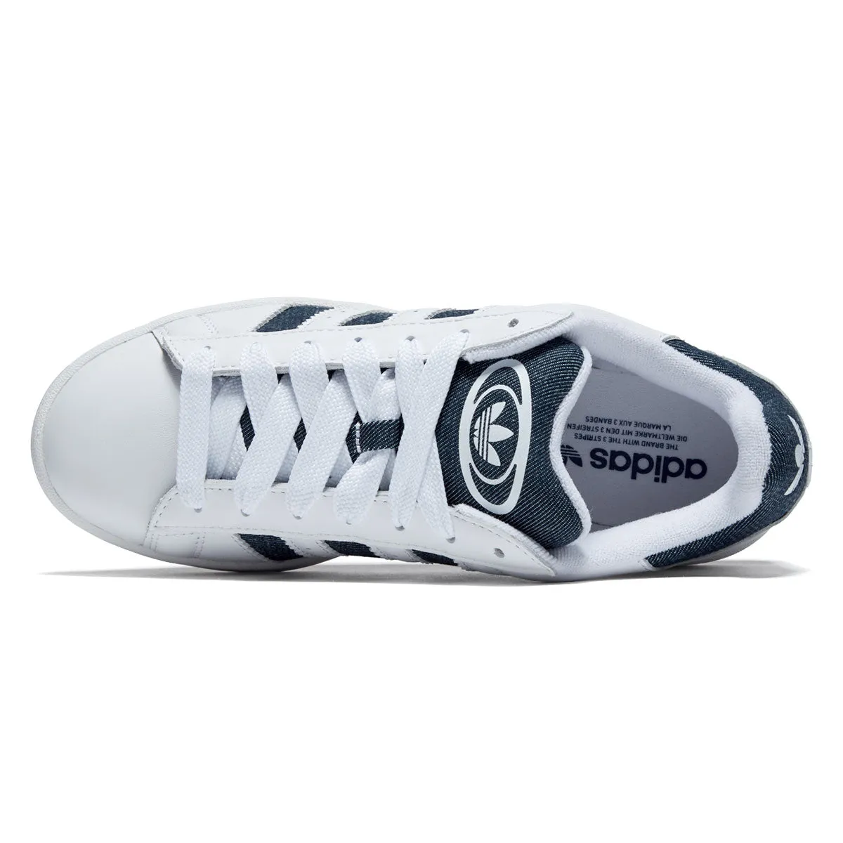 Skater Grip Adidas Campus 00s Shoes - Ftwr White/Night Indigo/Gold Metallic
