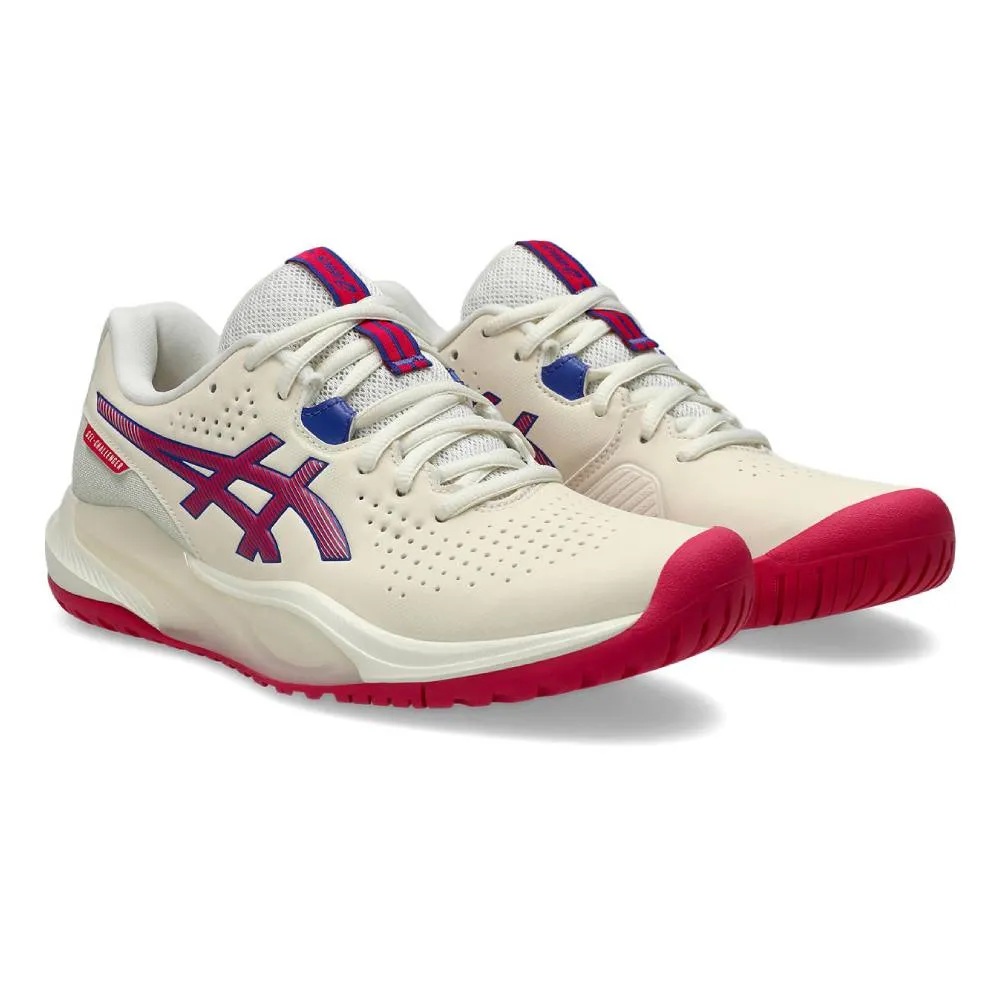 Asics Gel Challenger 15 Women's Tennis Shoe (Cream/Bright Rose) Comfortable Foot City Runners