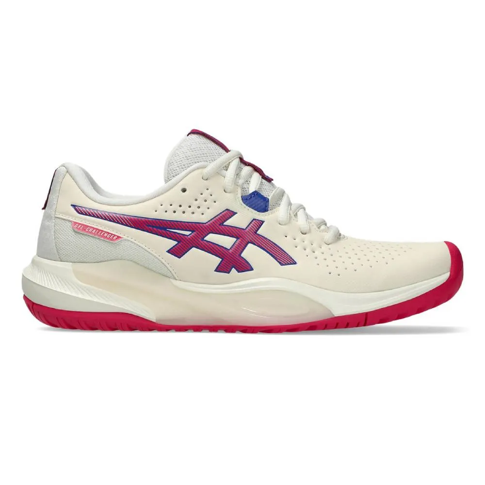 Asics Gel Challenger 15 Women's Tennis Shoe (Cream/Bright Rose) Outsole Grip Training Ready