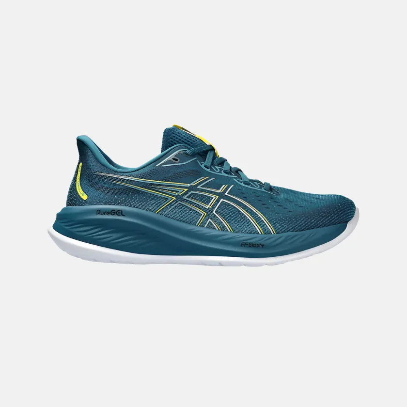 medial - support - balance shoes maximalist Asics GEL-CUMULUS 26 Men's Running Shoes - Evening Teal/Bright Yellow