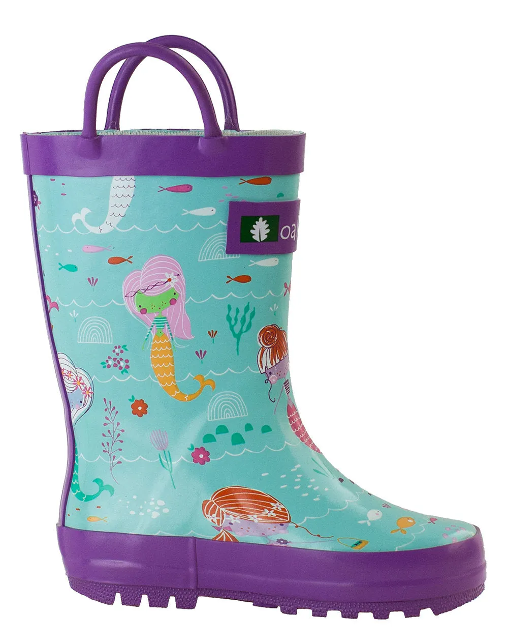 Weather Proof Footwear Waterproof Protection Boots Mermaids Loop Handle Rubber Rain Boots