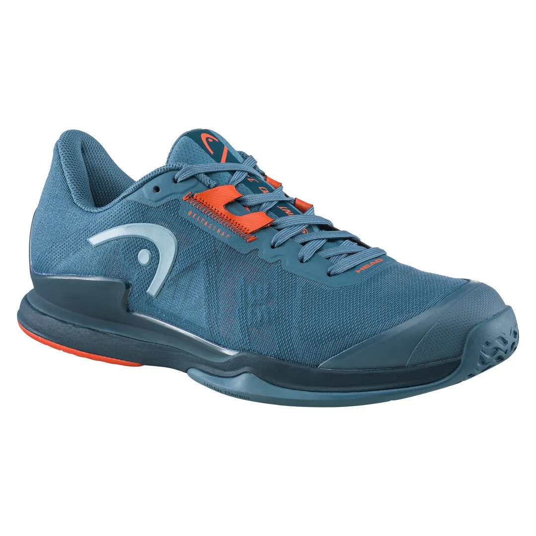 Hard wearing Mesh Upper HEAD Sprint Pro 3.5 All Court Tennis Shoes (Mens) - Blue/Orange