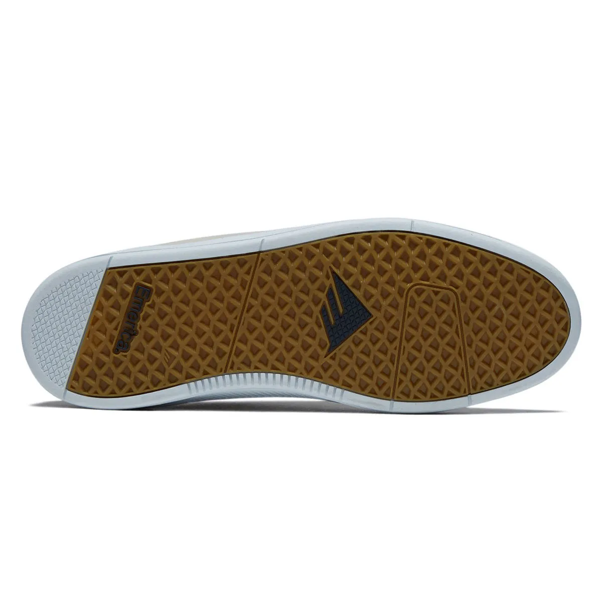 Emerica Romero Laced Shoes - Tan/Navy Reinforced heel