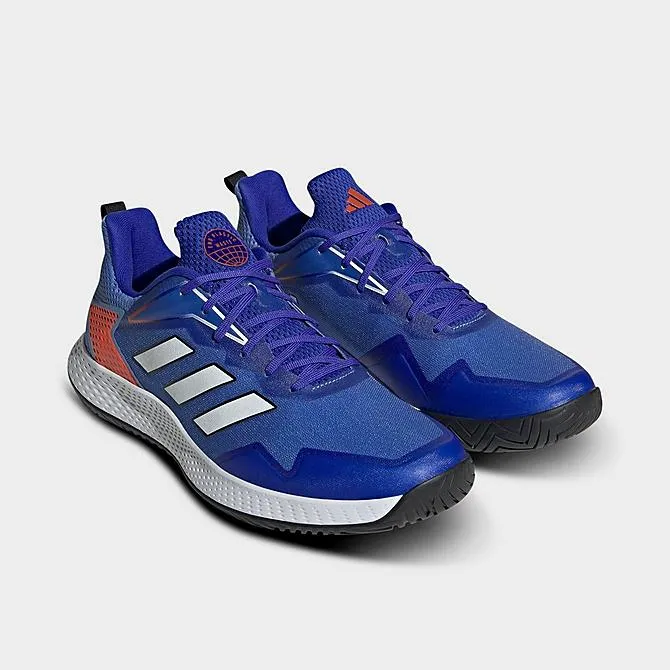 Eva Midsole Quick lacing Adidas Men's Defiant Speed Tennis Shoes - Blue Fusion/White/Lucid Blue