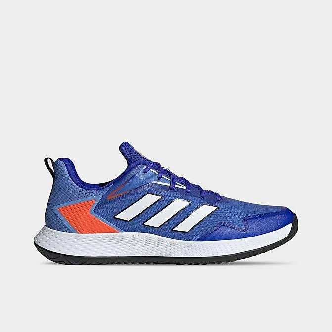 Adidas Men's Defiant Speed Tennis Shoes - Blue Fusion/White/Lucid Blue Ankle Support Soft Footbed
