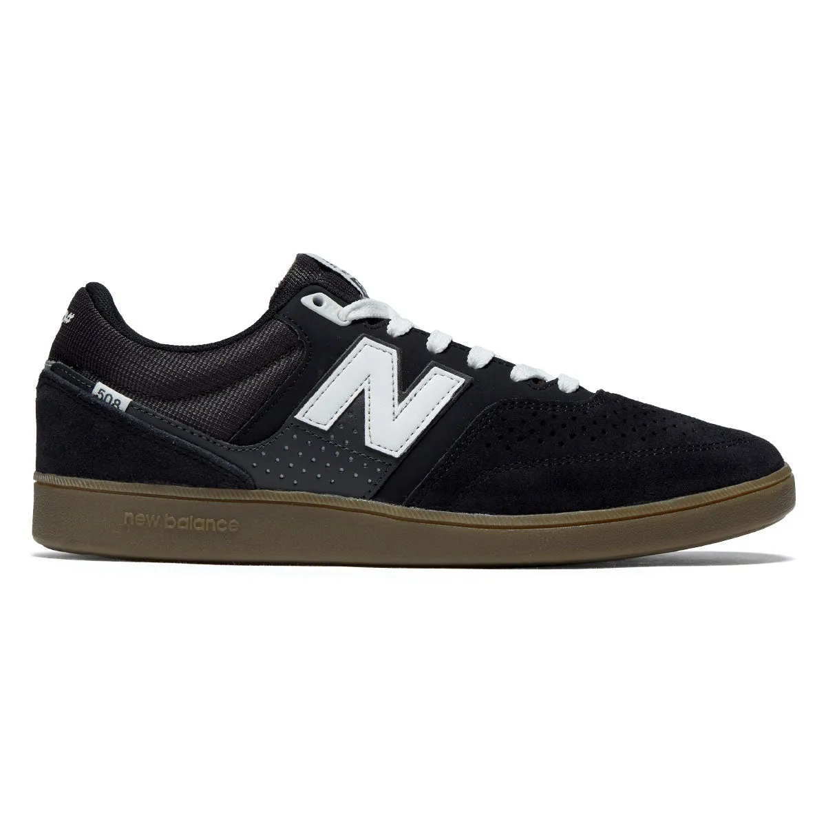 New Balance 508 Westgate Shoes - Black/Gum Suede Grip Pattern Stretchable Mesh