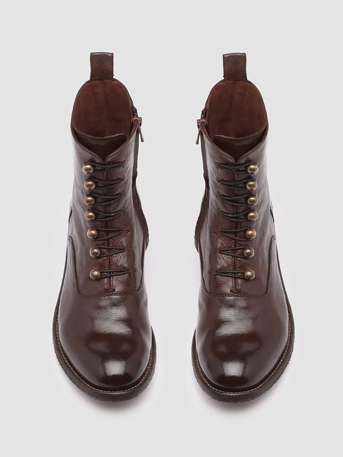 Petite Fit New Drop LISON 036 - Burgundy Leather Booties