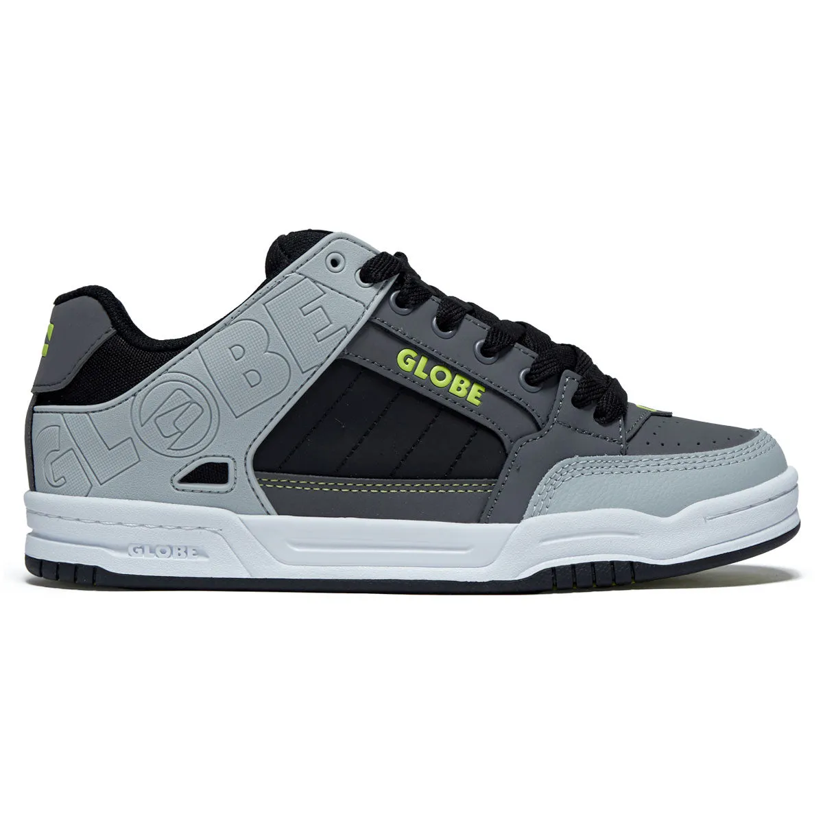 Globe Tilt Shoes - Greyscale/Black Comfortable Arch Support Firm ride