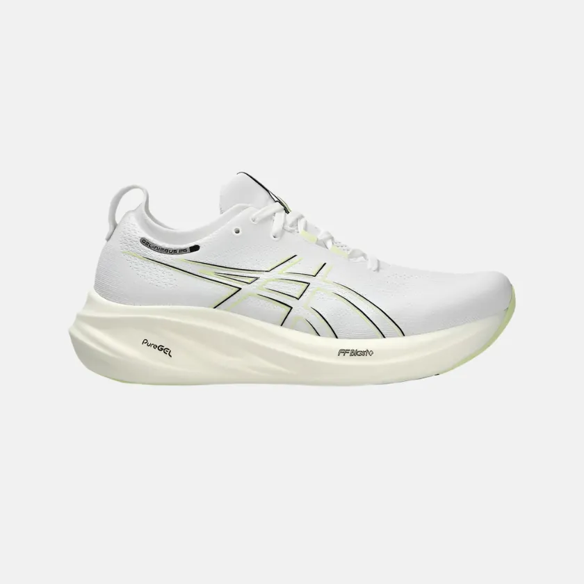 Asics GEL-NIMBUS 26 Men's Running Shoes -White/Birch mid - top running shoes