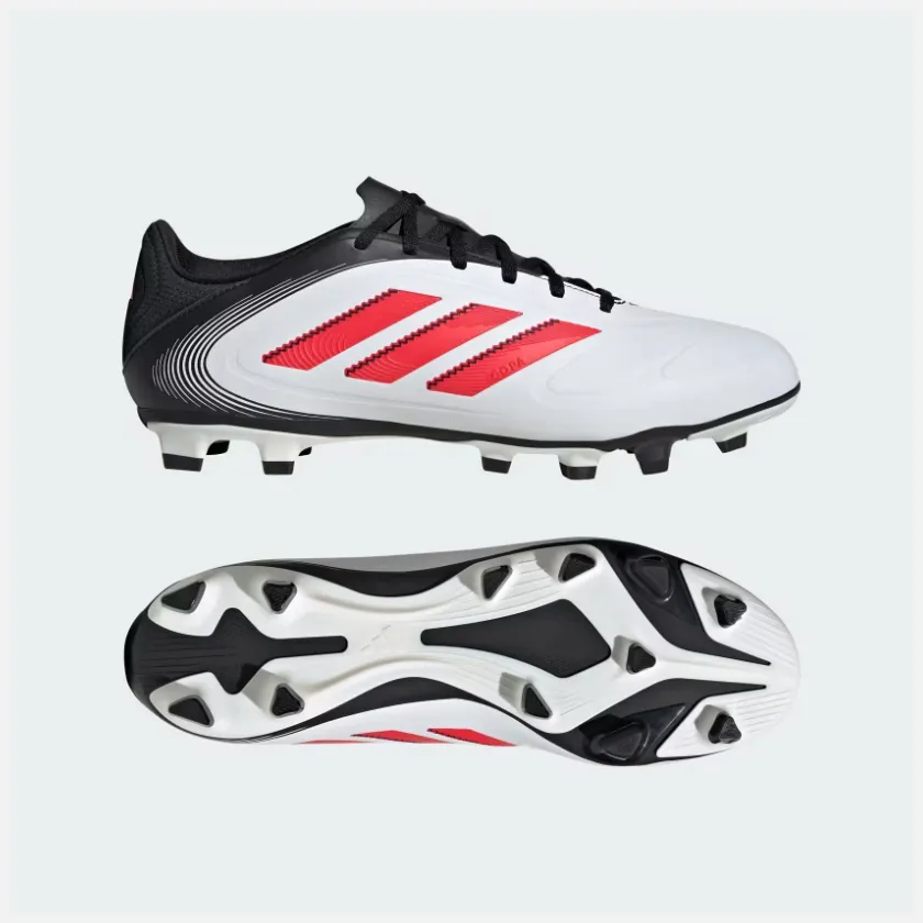 Field Session Adidas Copa Pure 3 Club Firm/Multi-Ground Boots -Cloud White/Lucid Red/Core Black