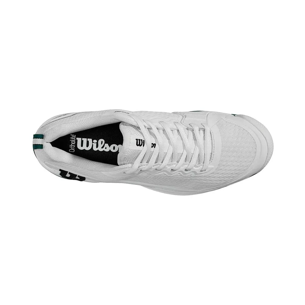 Wilson Men's Rush Pro 4.5 Tennis Shoes White Aventurine Modern Edge Style Goal
