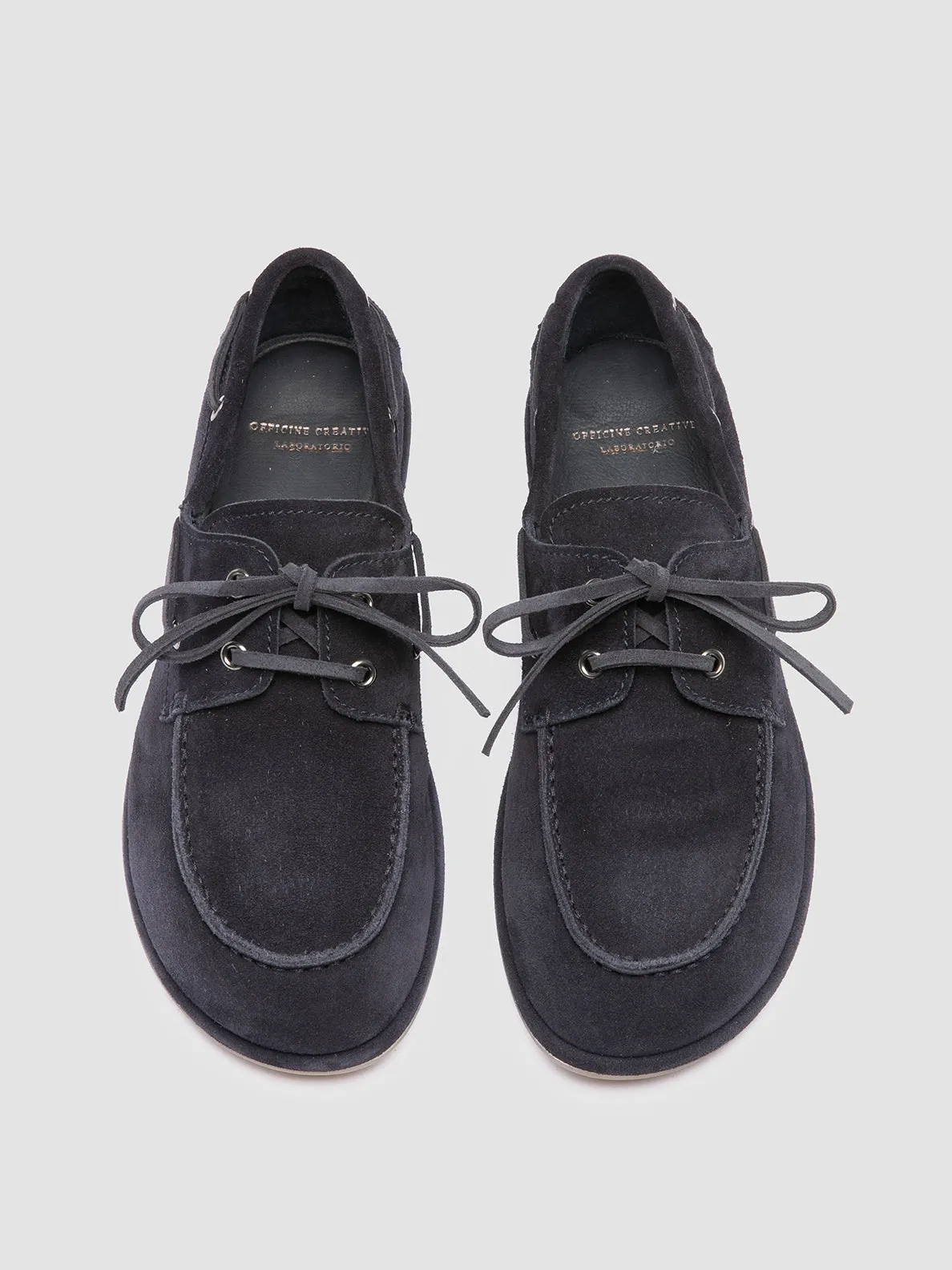 Soul Walk Reinforced Seams LOVE 101 - Blue Suede Boat Shoes