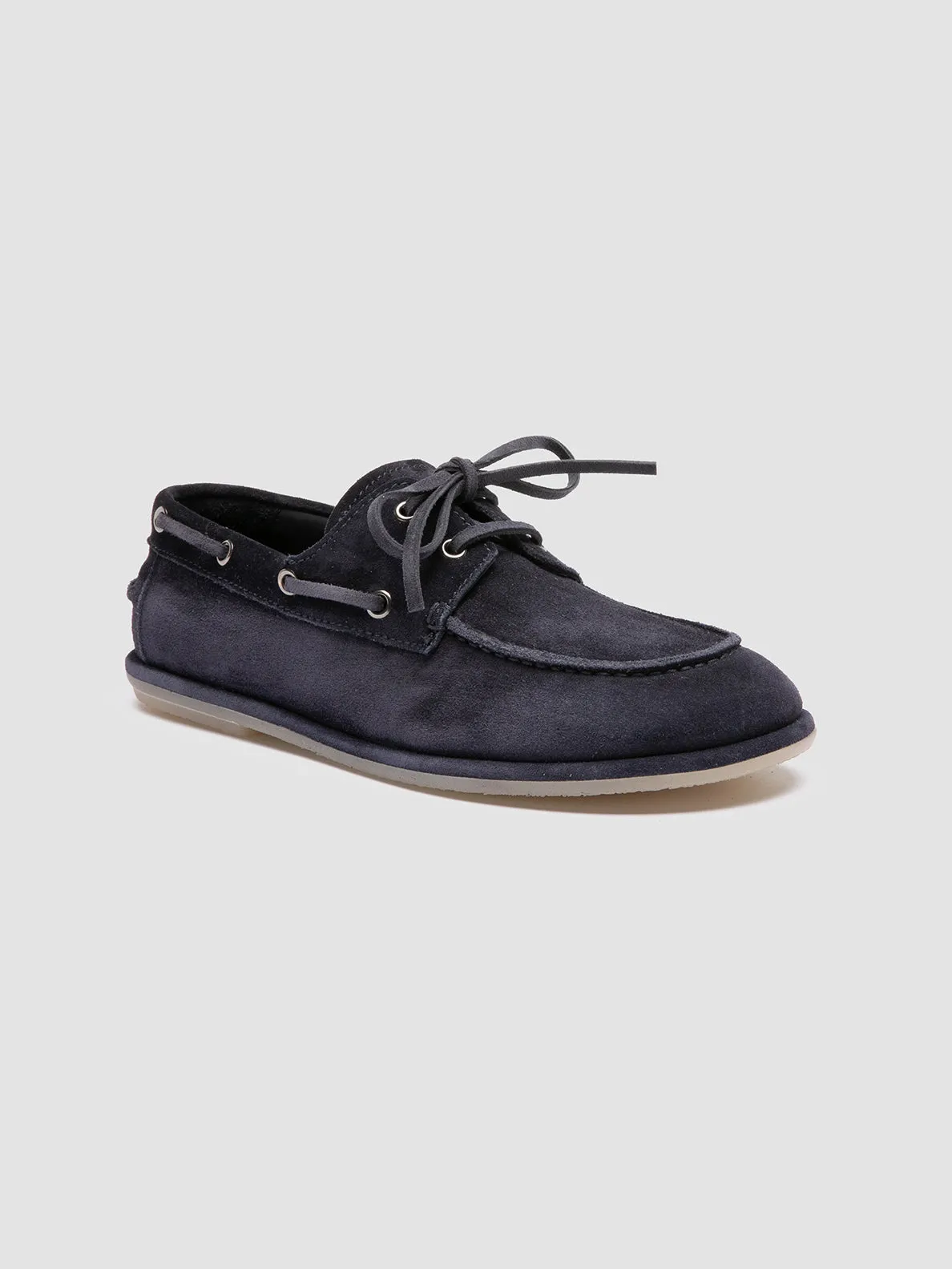 Lift Up LOVE 101 - Blue Suede Boat Shoes
