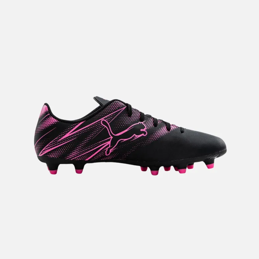 Solo Play Puma Attacanto FG/AG Cleats Men's Football Shoes -Black/Poison Pink