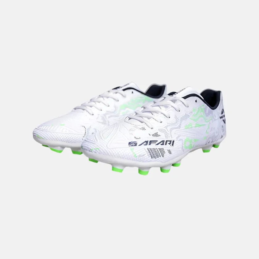 Secure Grip Nivia Safari Men's Football Shoes - Grey/White