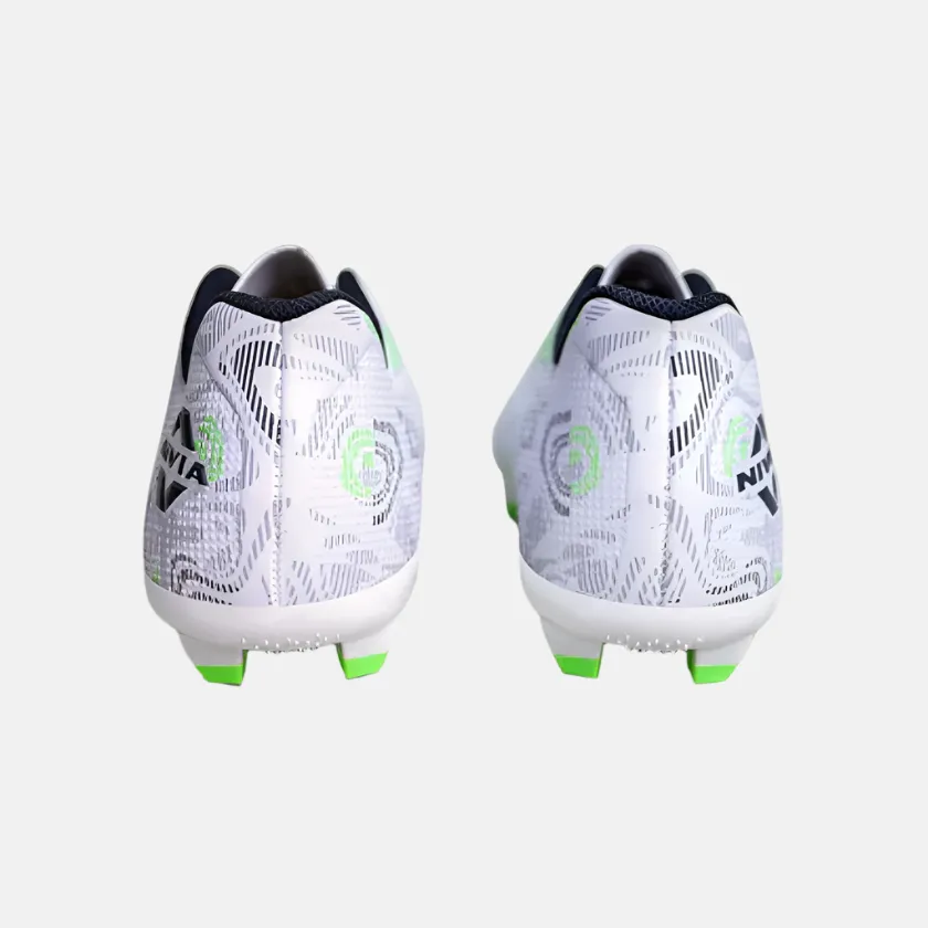 Nivia Safari Men's Football Shoes - Grey/White Ankle Zone