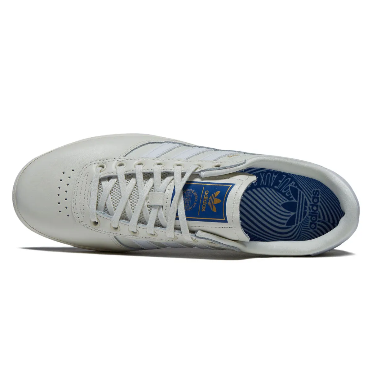 Airflow Lining Adidas Puig Indoor Shoes - Off White/Ftwr White/Blue Bird