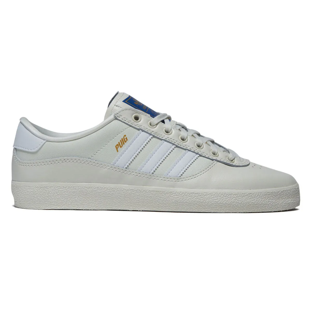 Adidas Puig Indoor Shoes - Off White/Ftwr White/Blue Bird High Traction Flexibility