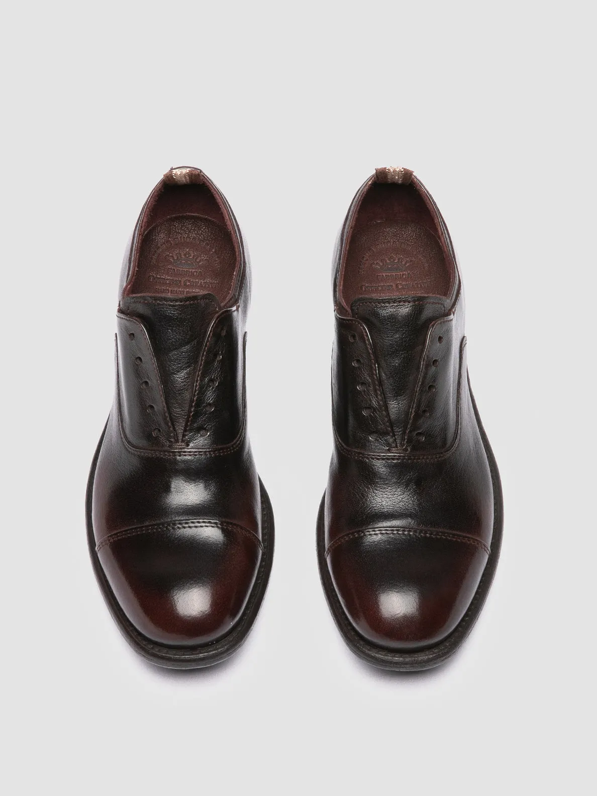 Energy Rise Molded Insole CALIXTE 003 - Brown Leather Oxford Shoes