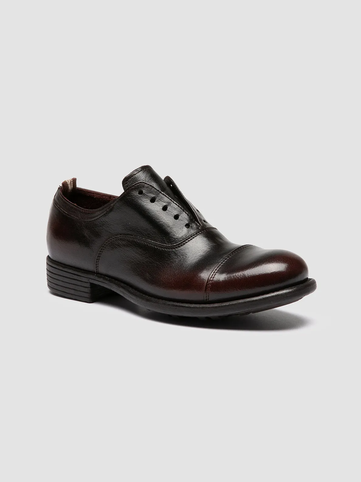 Abrasion resistant Comfort collar CALIXTE 003 - Brown Leather Oxford Shoes