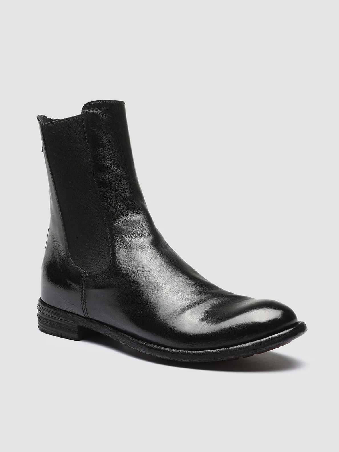 Workout Soul Step LEXIKON 073 - Black Leather Chelsea Boots