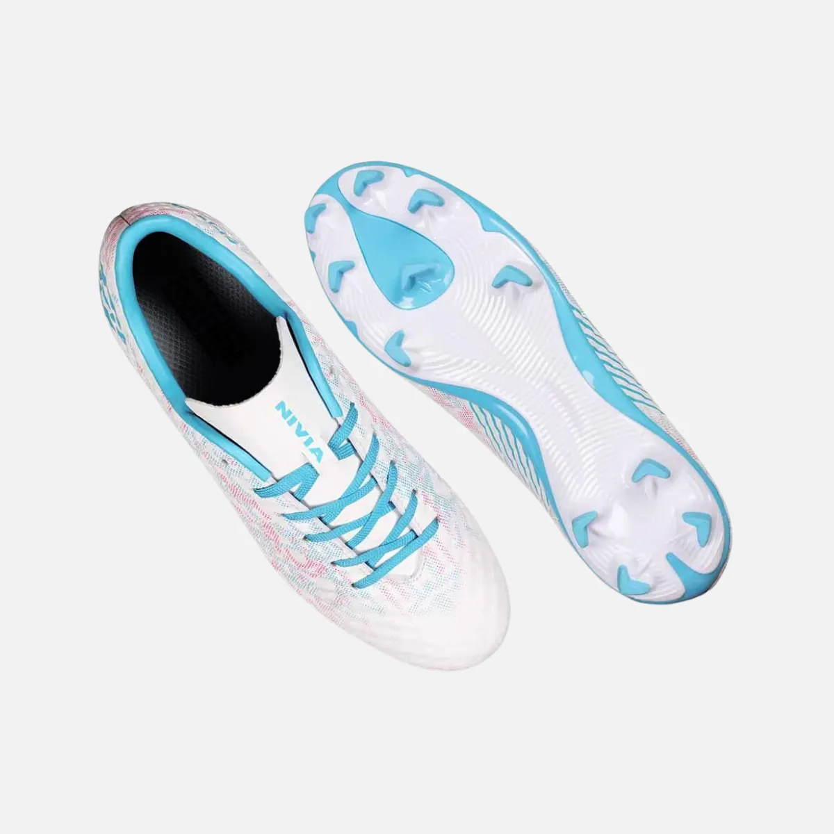 Nivia Oslar 3.0 Unisex Football Studs -White Low Arch Fitness Fan