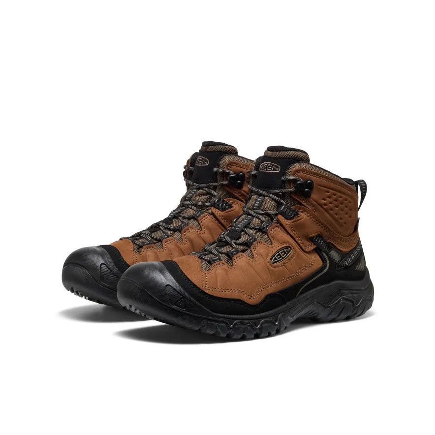 Men's Targhee IV Waterproof Hiking Boot  |  Bison/Black Rough Ground