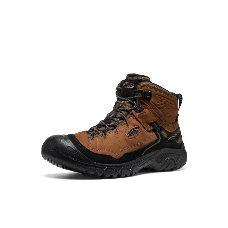Men's Targhee IV Waterproof Hiking Boot  |  Bison/Black moisture resistant