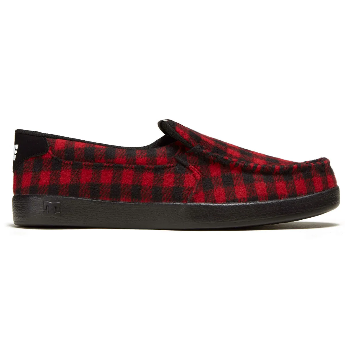 DC Villain 2 Shoes - Black/Red Plaid Soft Style