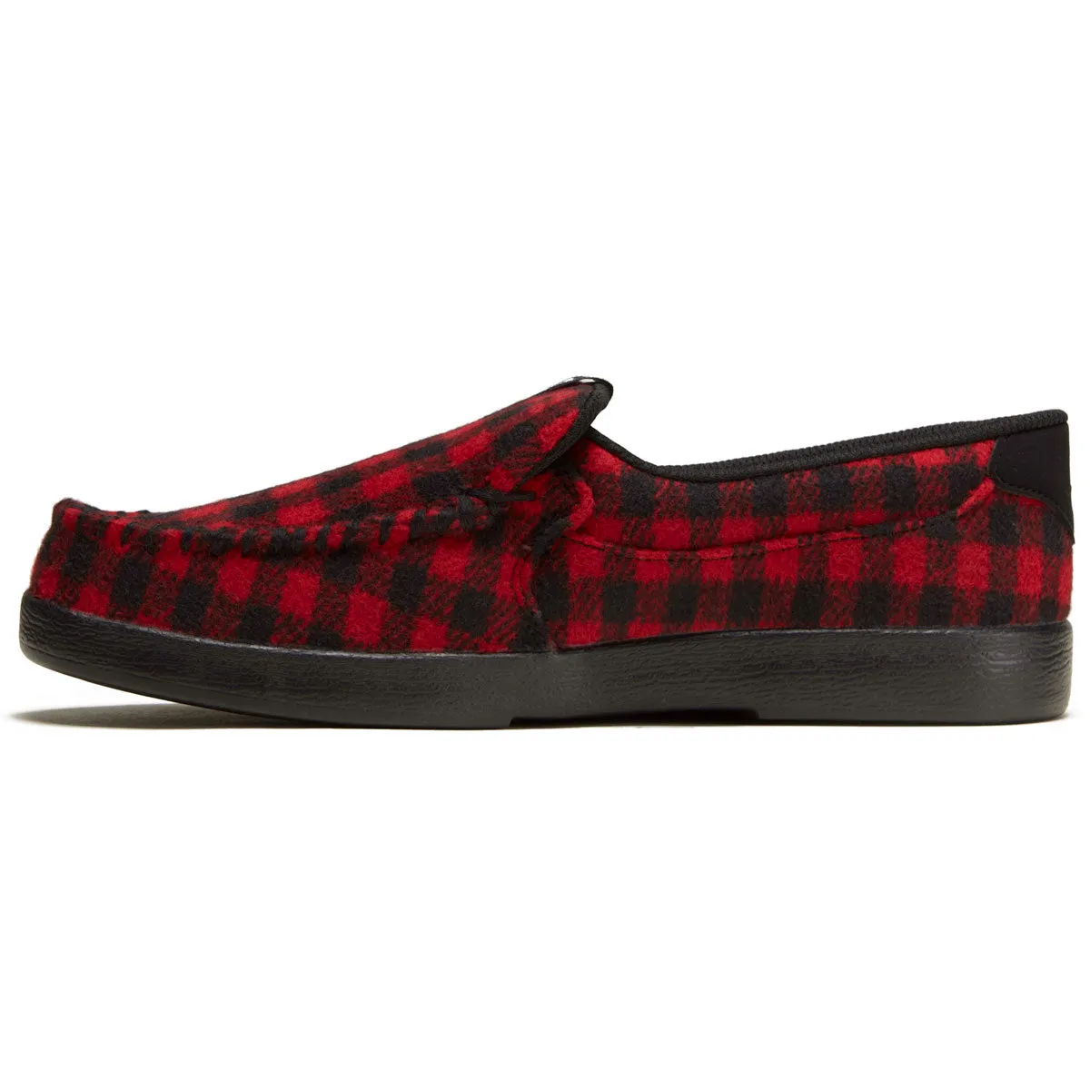DC Villain 2 Shoes - Black/Red Plaid Functional Style