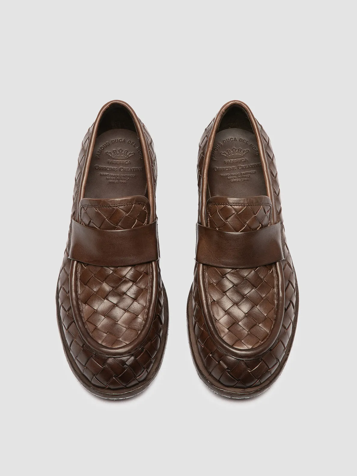 Elite Style Light Move RUGGED 008 - Brown Leather Penny Loafers