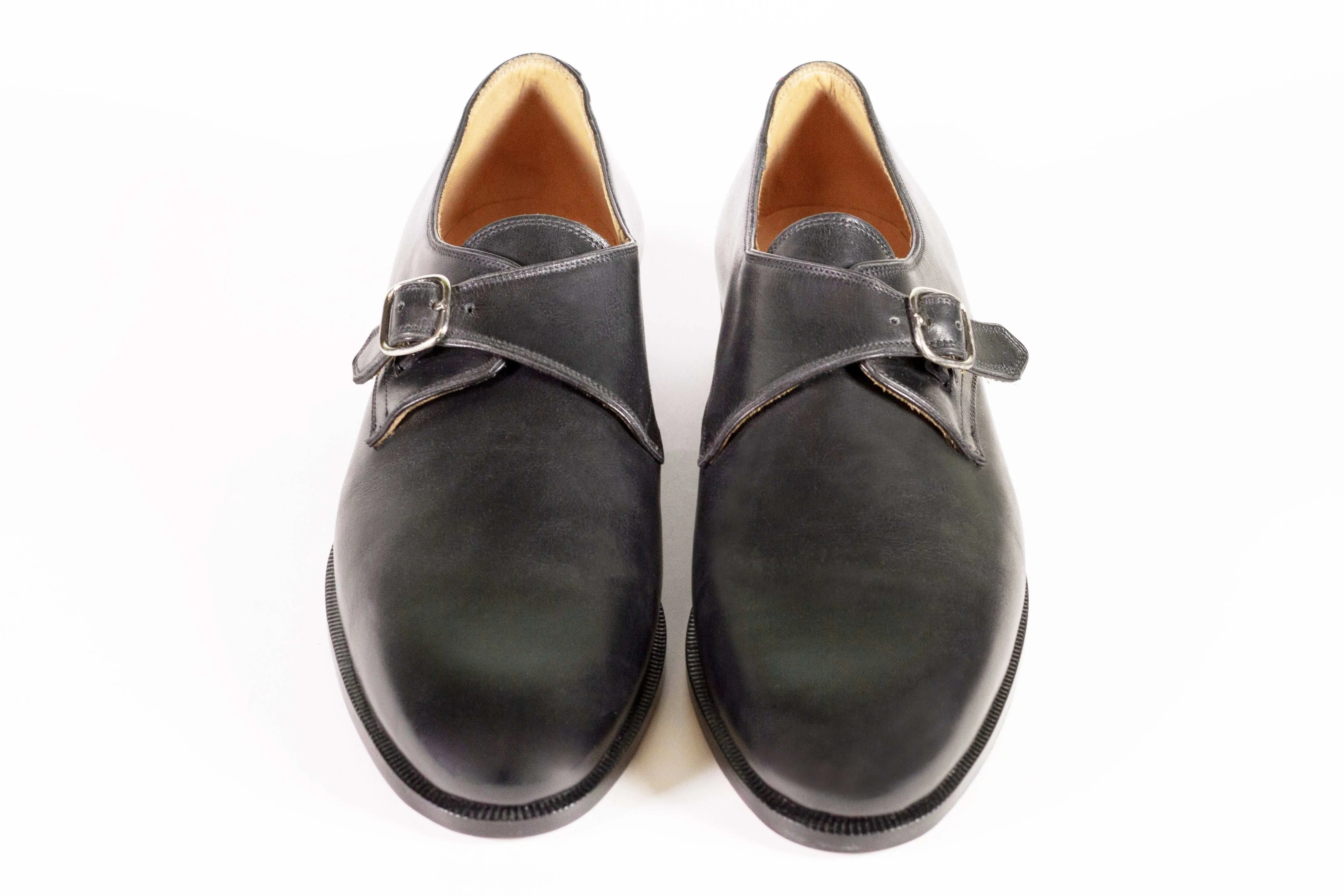 DERBY WITH BUCKLE FULL GRAIL CALF LEATHER Dry Days Sharp Sleek Comfort