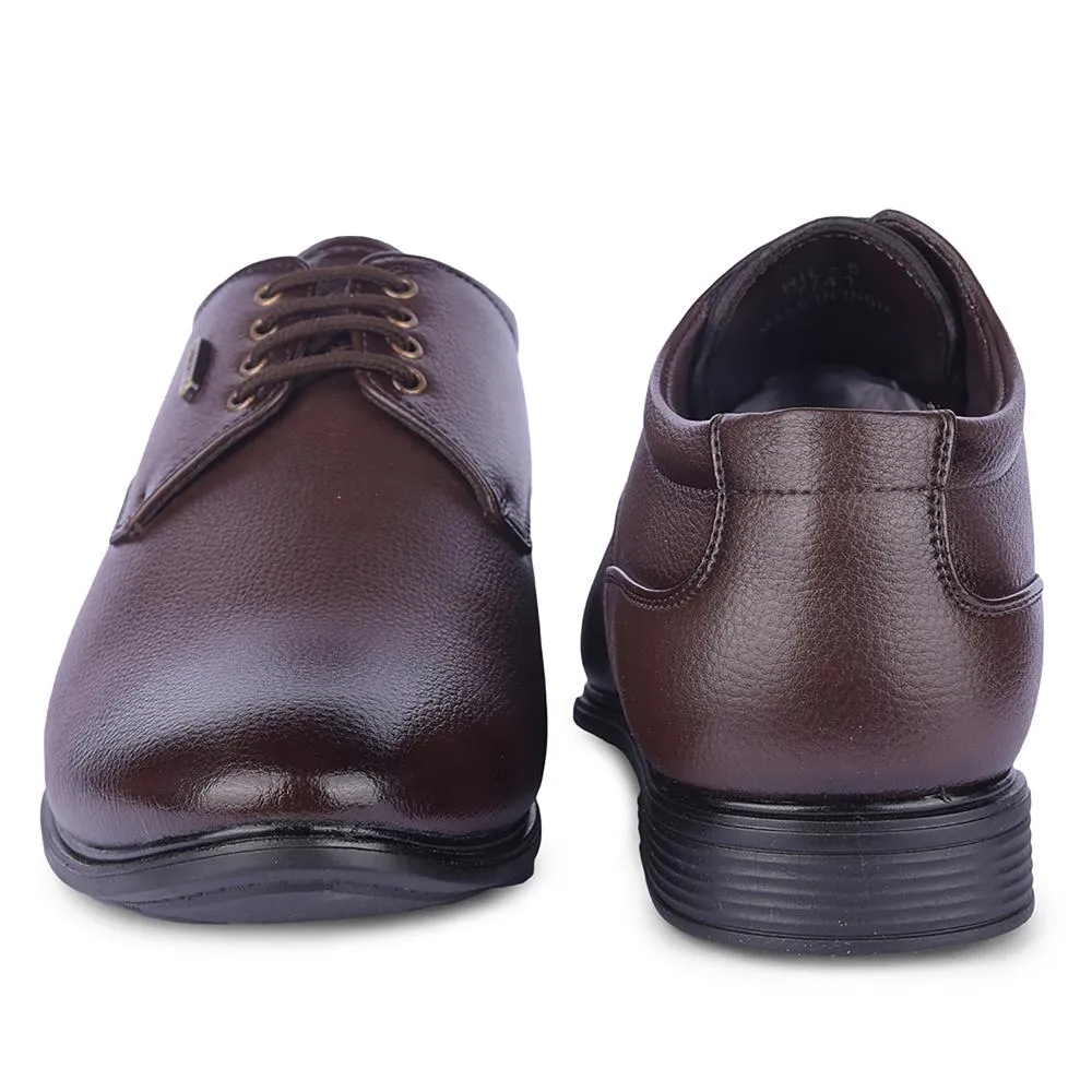 Fortune By Liberty Mens HIL-5 Brown Formal Lacing Shoes Leather Build