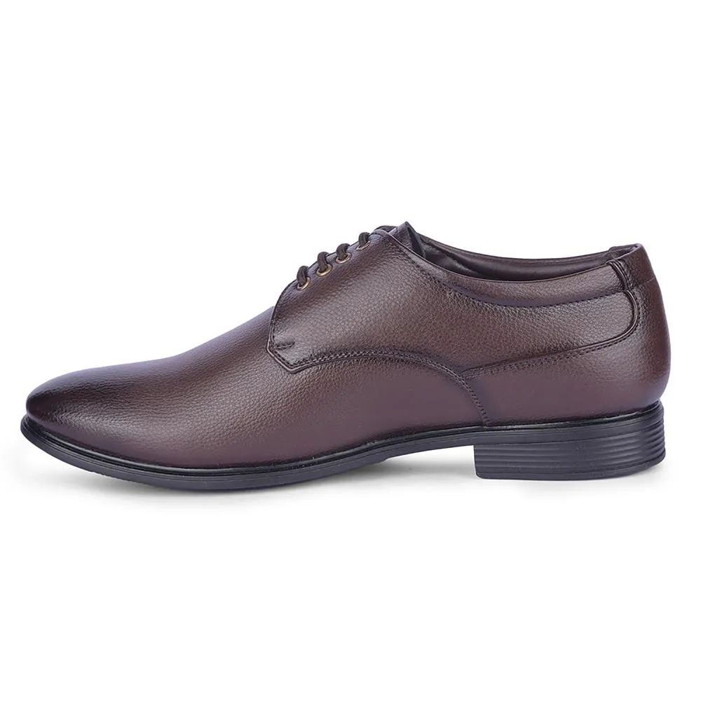 Sleek Look Fortune By Liberty Mens HIL-5 Brown Formal Lacing Shoes