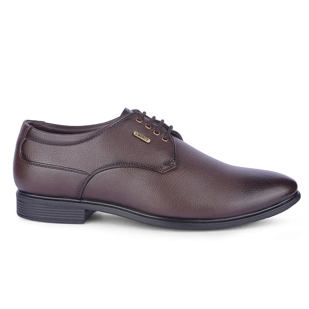 Fortune By Liberty Mens HIL-5 Brown Formal Lacing Shoes Stylish Modern Appeal city shoes