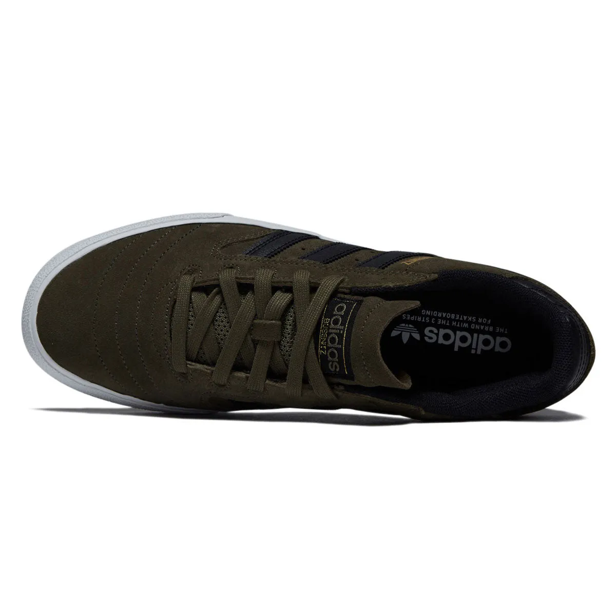 Lace Up Adidas Busenitz Vulc II Shoes - Olive Strata/Core Black/Ftwr White