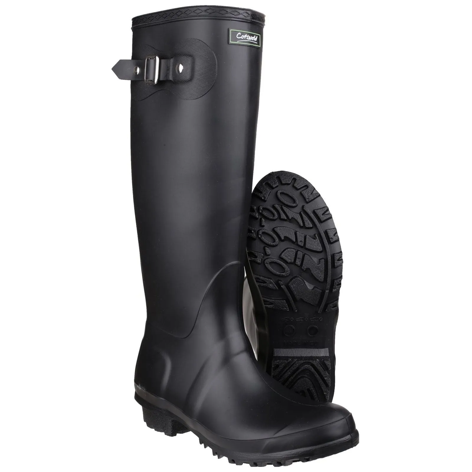 Cotswold Womens Sandringham Wellingtons Black Comfort Style Outdoor Comfort Fit
