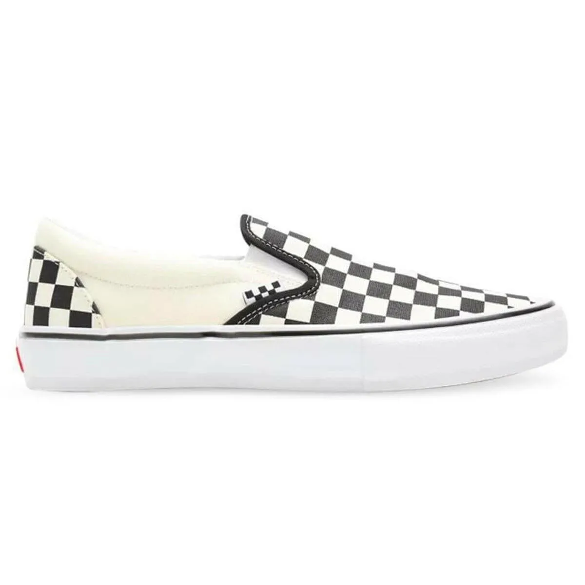 Vans - Skate Slip On Checkerboard Shoes Black/Off White Comfortable Cushion